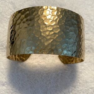 Hammered Goldtone Bracelet